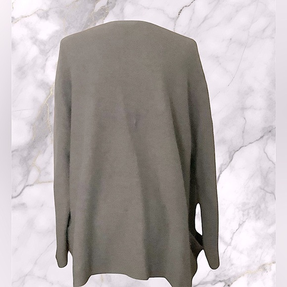 EUC! J.JILL HEATHER GRAY OPEN CARDIGAN - Picture 4 of 8